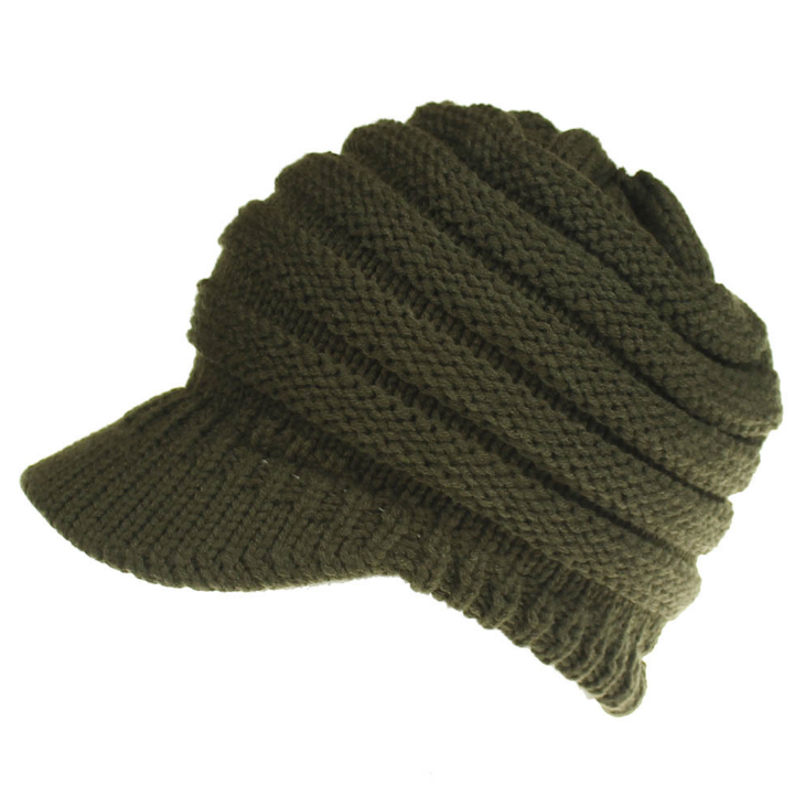 Female Winter Hats Soft Knitting Caps