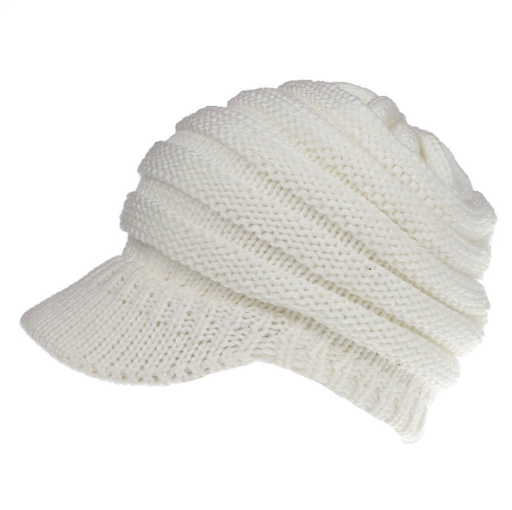 Female Winter Hats Soft Knitting Caps