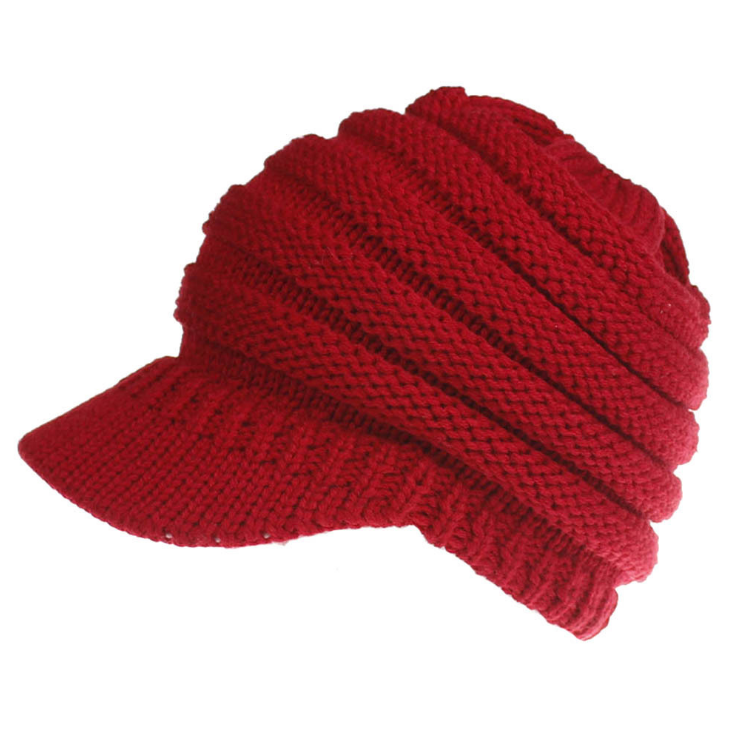 Female Winter Hats Soft Knitting Caps