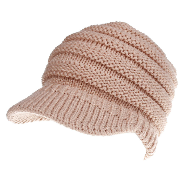 Female Winter Hats Soft Knitting Caps