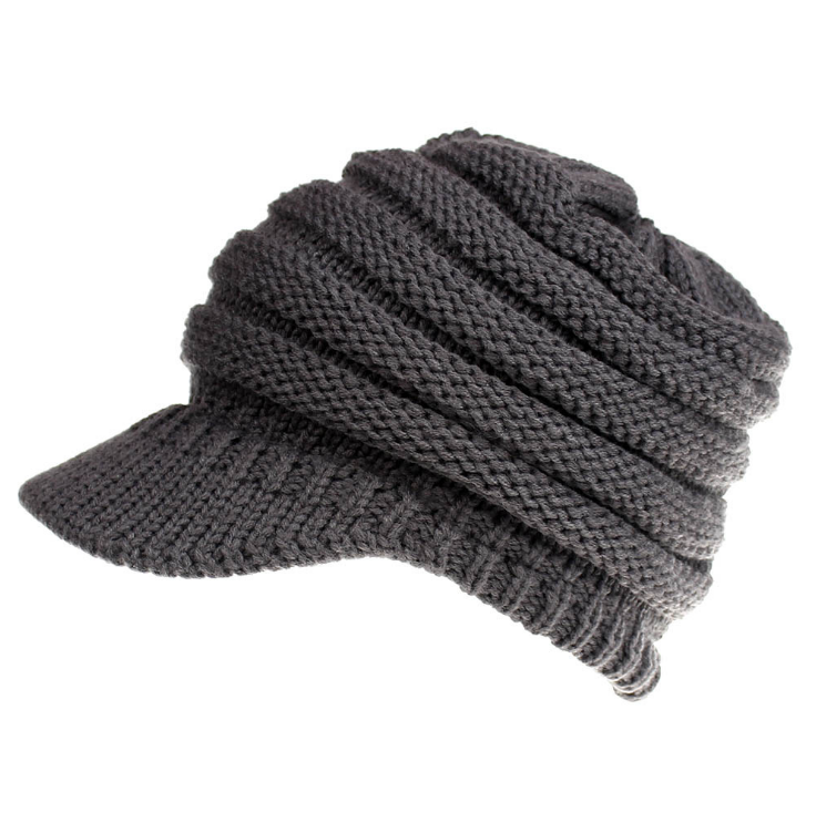 Female Winter Hats Soft Knitting Caps