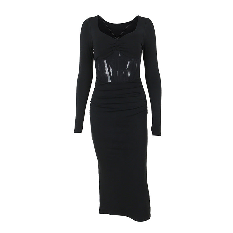 Black Fishbone Hot Girl Dress