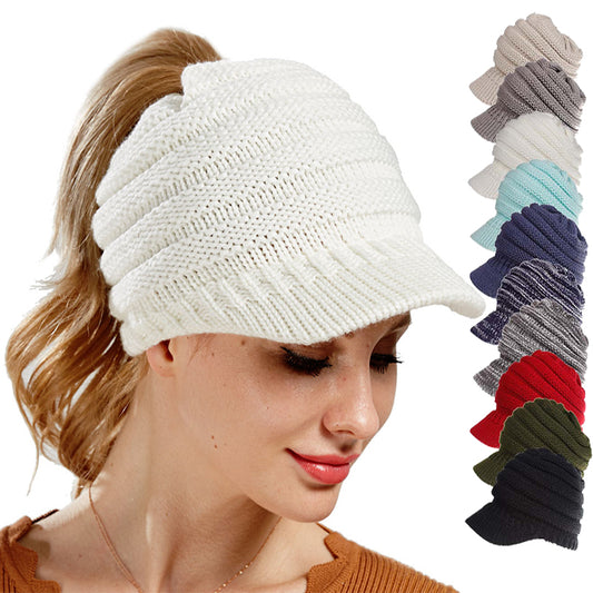 Female Winter Hats Soft Knitting Caps